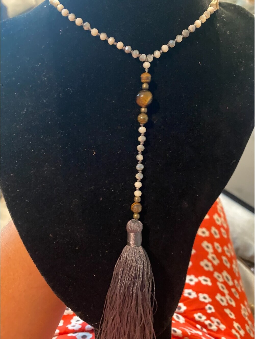 vintage boho statement necklace